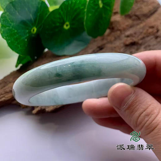 派瑞翡翠 翡翠手镯 糯种 飘花 商品图1