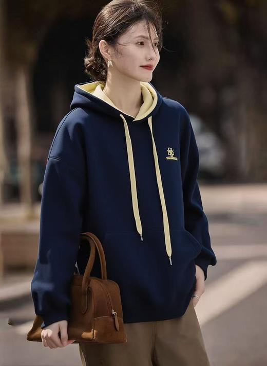 赵露思同款🔥🔥🔥奥粒绒【重工刺绣】95%棉 连帽款～加绒厚款卫衣-喜出 商品图0