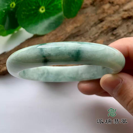 派瑞翡翠 翡翠手镯 糯种 飘花 商品图2
