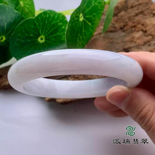 派瑞翡翠 翡翠手镯 糯种 浅紫 商品图2