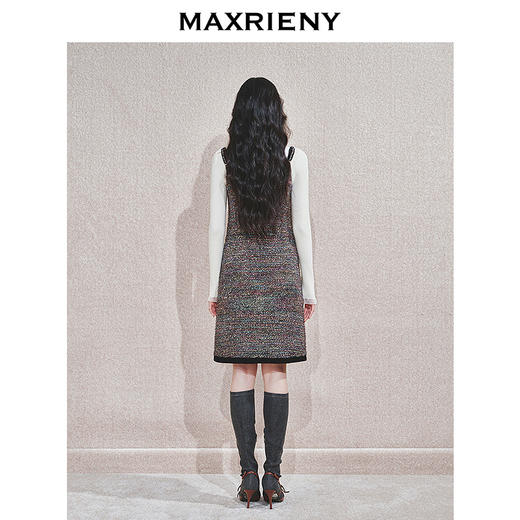 玛克门店发货：MAXRIENY优雅极光小香连衣裙(货号:MC85DR791) 商品图3