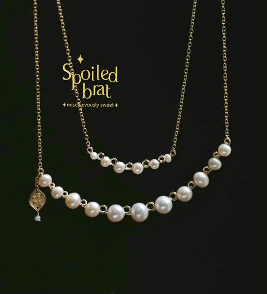 spoiledbrat jewelry大号珍珠微笑项链 商品图4