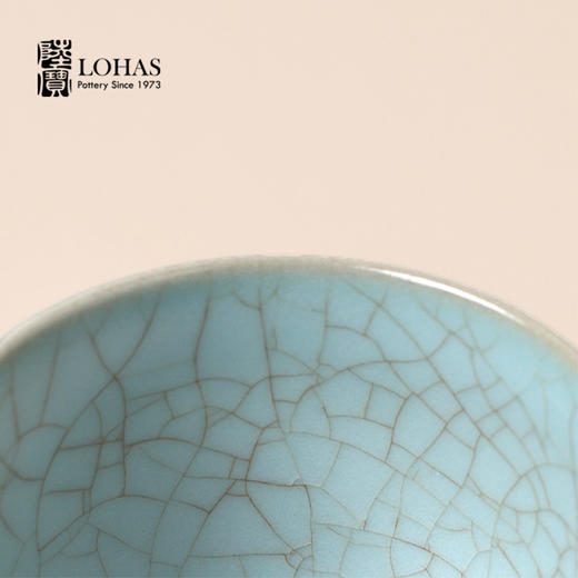 【特惠4折，仅1套，无货退款】陆宝汝窑茶具套装客厅家用整套茶具汝瓷可开片茶壶礼盒装雨过天青汝窑雨过天青茶组 商品图2