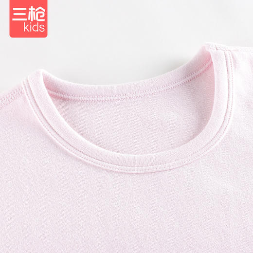 Threegun三枪 【新疆棉】加厚磨毛绒女童圆领儿童保暖内衣套装-29290D911 商品图3
