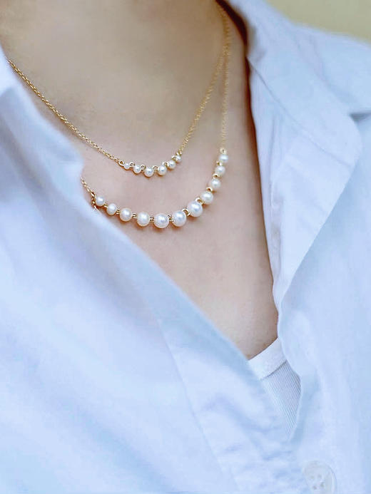 spoiledbrat jewelry大号珍珠微笑项链 商品图5