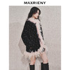 MAXRIENY【商场同款-节庆穿搭】精致复古感羽毛饰边丝绒外套女(货号:MC85JA794) 商品缩略图2