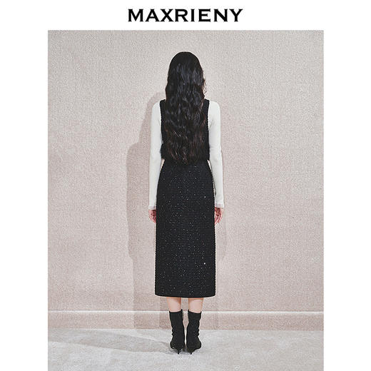 玛克门店发货：MAXRIENY黑金小香无袖上衣修身气质高级感(货号:MC85TP760) 商品图3
