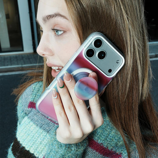 【色彩力场】渐变潮汐 POPCASE手机壳 MagSafe Popcase磁吸款 撞色 iPhone17/16/15/14/13 商品图1