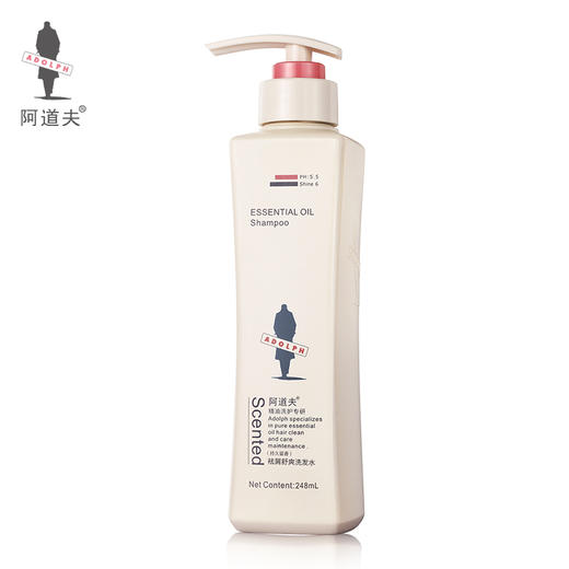 阿道夫精油香护理专研洗发水(祛屑舒爽)248ml补充装赠泵头 商品图0