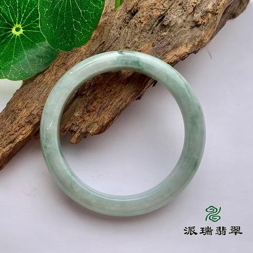 派瑞翡翠 翡翠手镯 糯种 飘花 商品图1