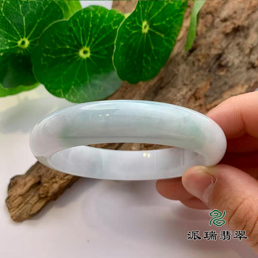 派瑞翡翠 翡翠手镯 糯种 飘花 商品图2