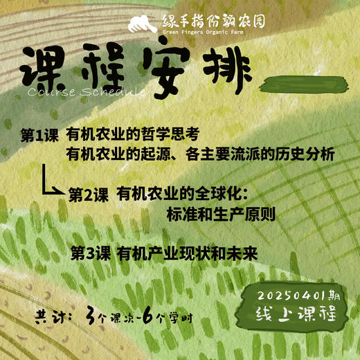 有机农业的哲学思考和各流派的历史分析
【线上】课程 商品图1