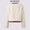 MAXRIENY【商场同款-节庆穿搭新年红】羊羔绒肌理小香外套女24冬(货号:MC85JA598) 商品缩略图4