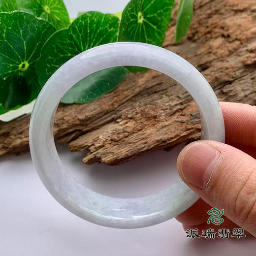 派瑞翡翠 翡翠手镯 糯种 飘花 商品图3