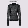 MAXRIENY【商场同款-节庆穿搭】MAXRIENY法式复古高透蕾丝打底(货号:MC85TP788) 商品缩略图0