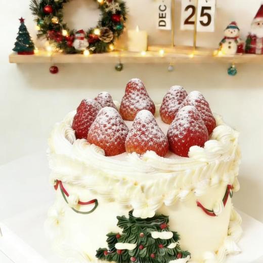 【圣诞节】圣诞莓滋滋  节日的甜，是奶油裹着的草莓香，一口下去，暧了整个冬天 商品图3