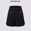 MAXRIENY【商场同款-节庆穿搭】MAXRIENY精致宫廷复古感直筒短裤女(货号:MC85PA757) 商品缩略图4