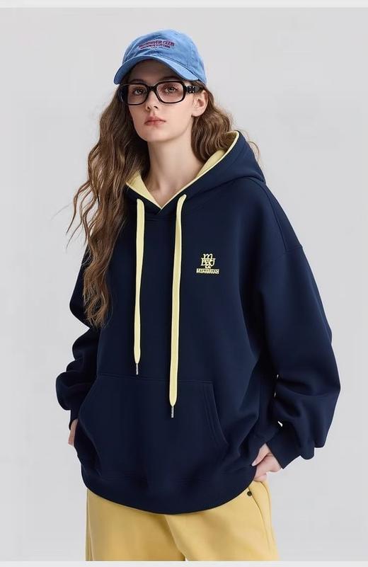 赵露思同款🔥🔥🔥奥粒绒【重工刺绣】95%棉 连帽款～加绒厚款卫衣-喜出 商品图6