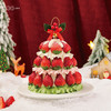 【圣诞季】圣诞草莓塔·红颜草莓多多奶油蛋糕，可选1.5磅 商品缩略图0