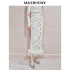 玛克门店发货：MAXRIENY精致复古感重工亮片丝绒绣花半裙(货号:MC85SK784) 商品缩略图2