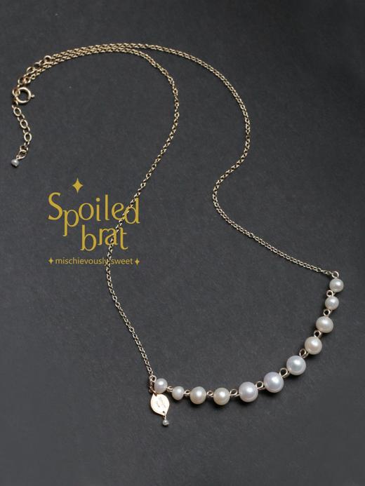 spoiledbrat jewelry珍珠微笑项链 商品图6
