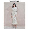玛克门店发货：MAXRIENY精致复古感重工亮片丝绒绣花半裙(货号:MC85SK784) 商品缩略图1