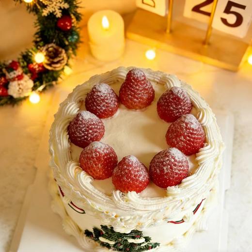 【圣诞节】圣诞莓滋滋  节日的甜，是奶油裹着的草莓香，一口下去，暧了整个冬天 商品图2