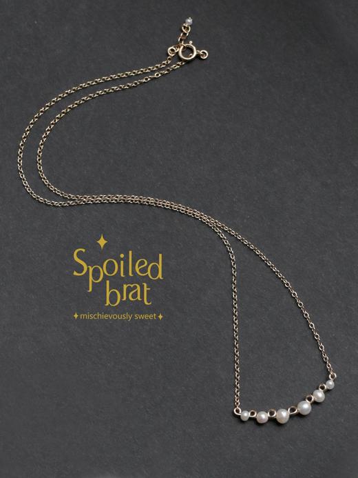 spoiledbrat jewelry珍珠微笑项链 商品图0