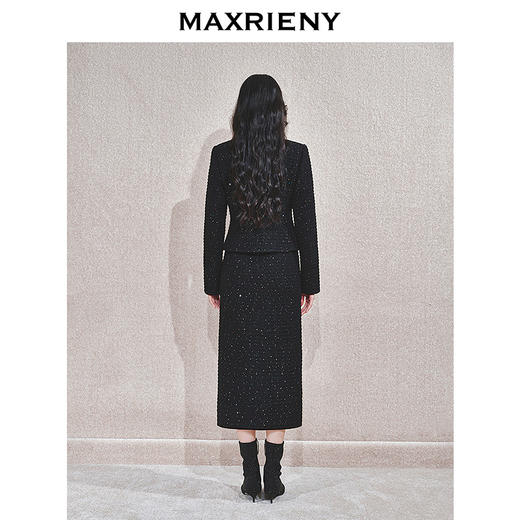 玛克门店发货：黑金小香羊毛外套女气质高级感(货号:MC85JA759) 商品图3