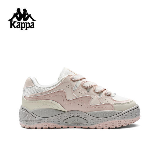Kappa 厚底面包鞋女2025新款休闲板鞋粉色百搭运动鞋子K0G25CC39 商品图1