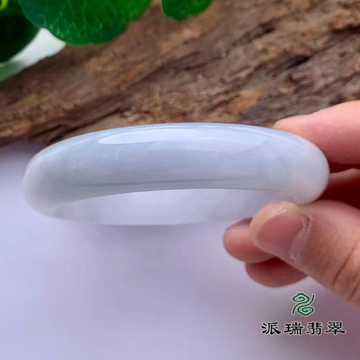 派瑞翡翠 翡翠手镯 糯种 飘花 商品图2