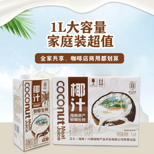隆伯斯塔椰汁 1L/瓶（1L*8瓶） 商品图1