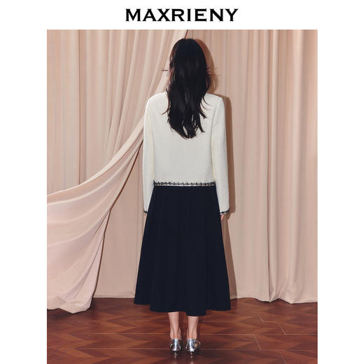 玛克门店发货：MAXRIENY法式小香风羊毛混纺外套(货号:MF86JA507) 商品图2