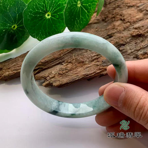 派瑞翡翠 翡翠手镯 糯种 飘花 商品图2
