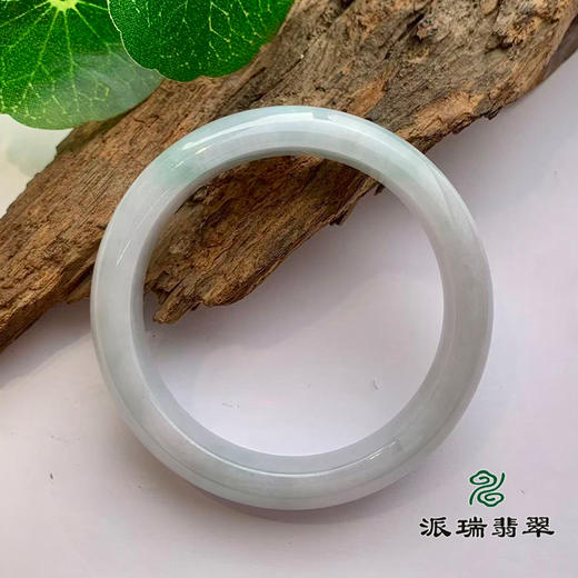 派瑞翡翠 翡翠手镯 糯种 飘花 商品图1