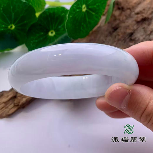 派瑞翡翠 翡翠手镯 糯种 浅紫 商品图2