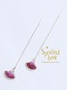 spoiled brat jewelry银杏叶系列 | 渐变红宝石耳线 商品缩略图2