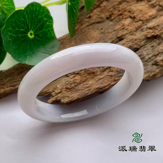 派瑞翡翠 翡翠手镯 糯种 浅紫 商品图0