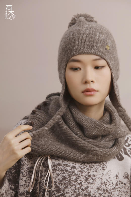 荷木HEMU丨沙境·毛球帽子 商品图2
