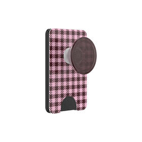 【色彩力场】黑樱桃菱格纹·MagSafe卡包 WALLET卡包 Wallet of Magsafe磁吸卡包系列 粉色 格纹