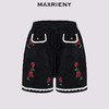 玛克门店发货：MAXRIENY玫瑰绣花A字高腰短裤(货号:MC85PA766) 商品缩略图4