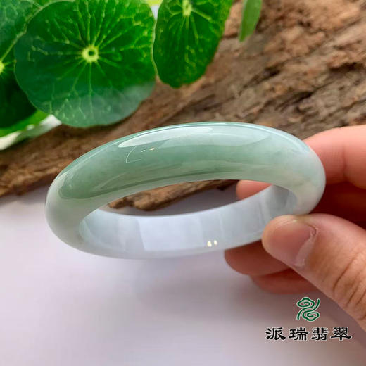 派瑞翡翠 翡翠手镯 糯种 飘花 商品图2