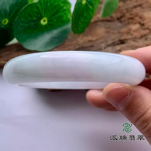 派瑞翡翠 翡翠手镯 糯种 浅紫 商品图3