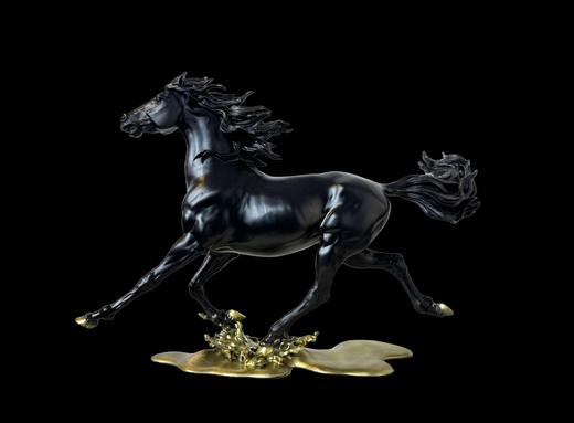 陈金庆《鸿运奔腾》铜雕塑 商品图4