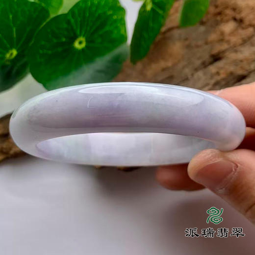 派瑞翡翠 翡翠手镯 糯种 浅紫 商品图2
