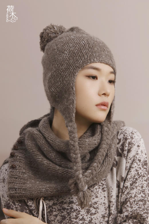 荷木HEMU丨沙境·毛球帽子 商品图1