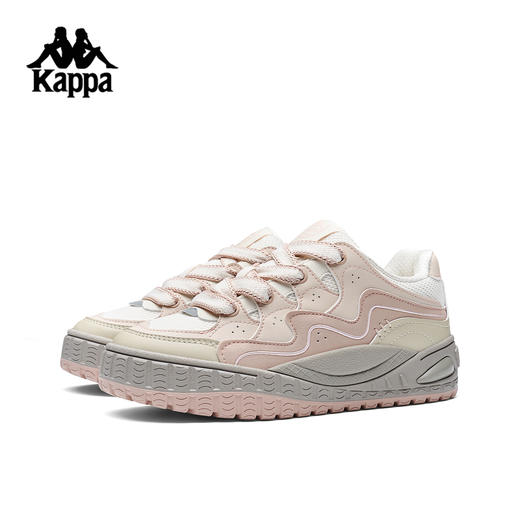 Kappa 厚底面包鞋女2025新款休闲板鞋粉色百搭运动鞋子K0G25CC39 商品图2