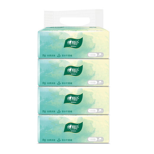 心相印云麓系列三层100抽塑装纸面巾16包（4提） 商品图0