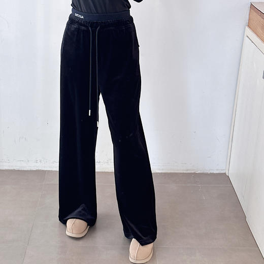 秋季新款时尚高腰抽绳刺绣字母休闲裤 商品图3