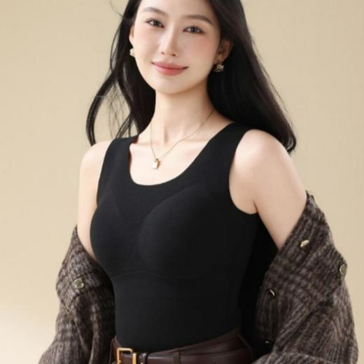 严选 | 朵彩 DOCARE固定杯山羊绒蚕丝保暖背心 商品图5